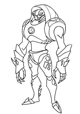 Ben 10 Water Hazard Coloring Page